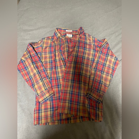 Vintage Arrow  Shirt Button Down Mens Large Plaid Soft Acrylic - Picture 1 of 4